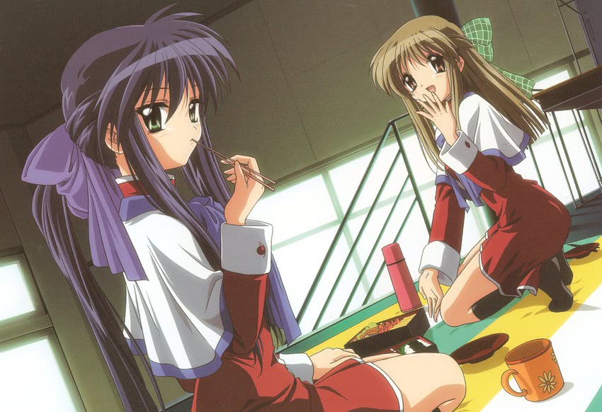 kawasumi mai and kurata sayuri (kanon and 1 more) drawn by ikeda_kazumi