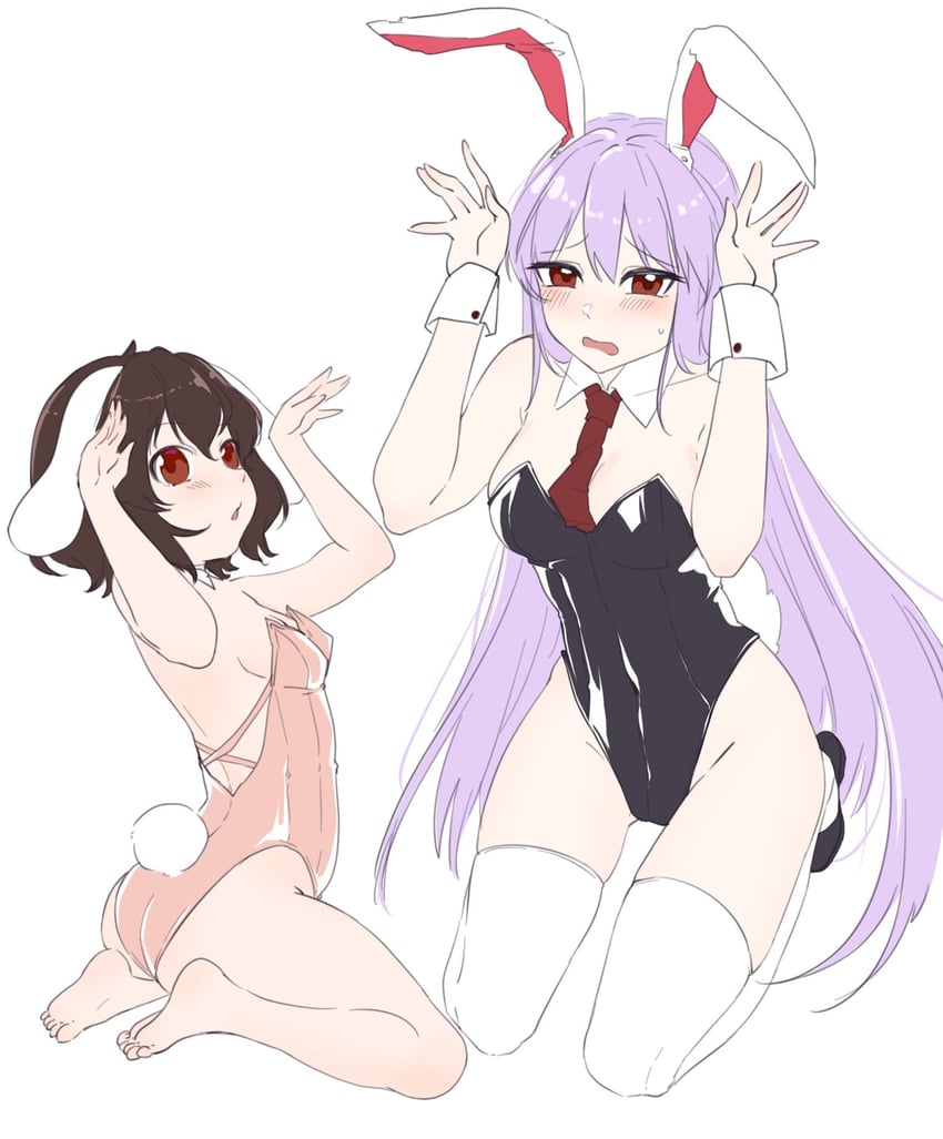reisen udongein inaba and inaba tewi (touhou) drawn by 3135akinori
