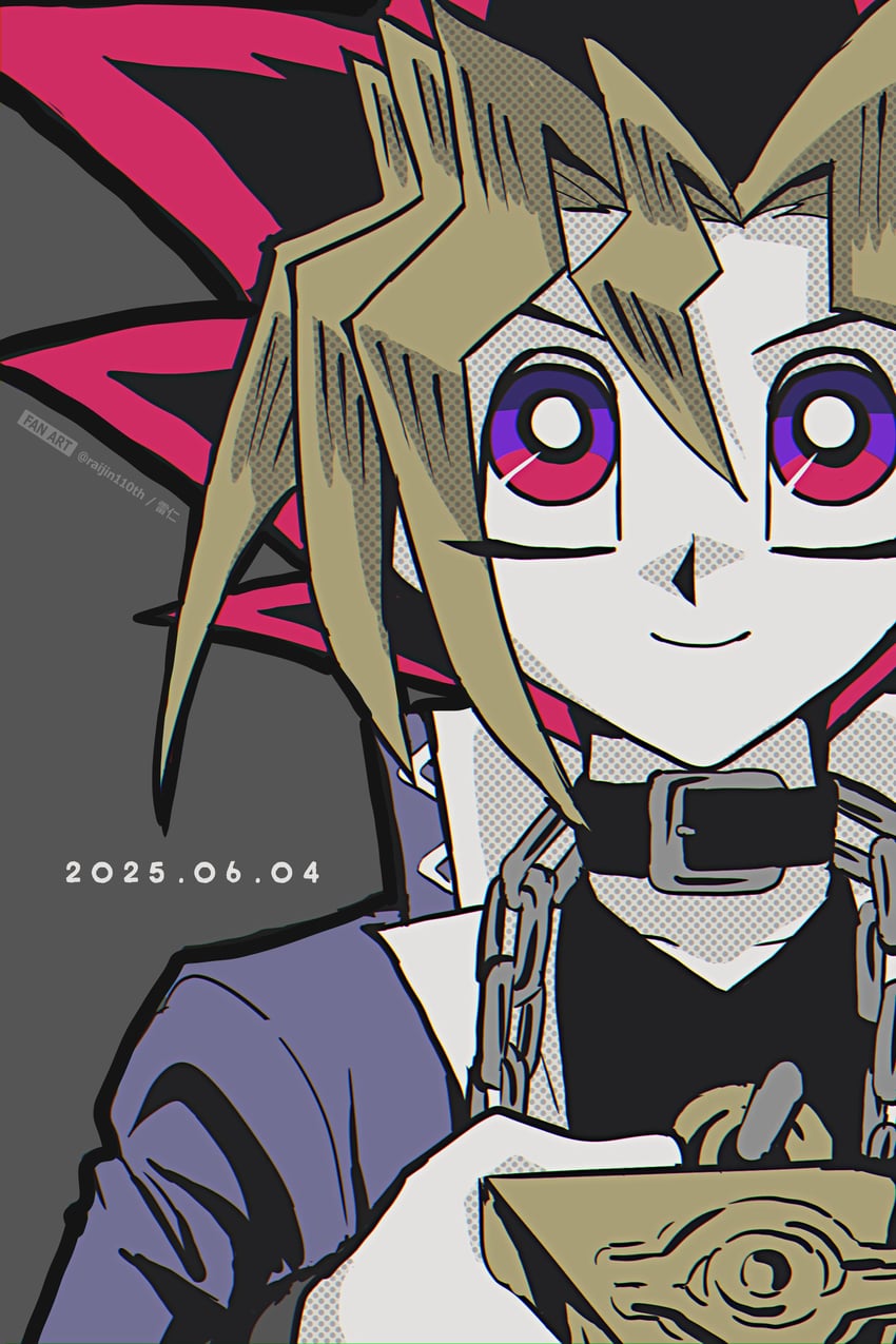 muto yugi (yu-gi-oh! and 1 more) drawn by raijin-bh