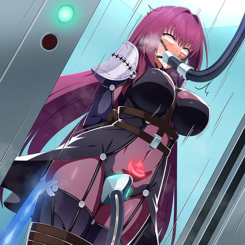 scathach (fate and 1 more) drawn by amibanottoki