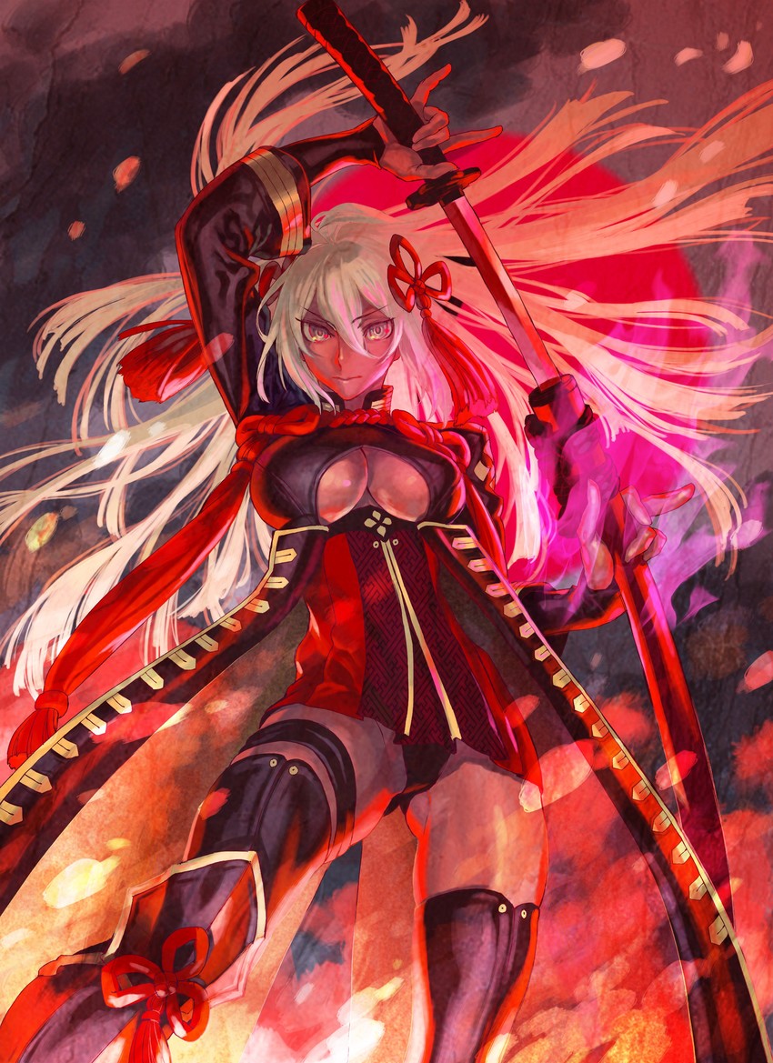 okita souji and okita souji alter (fate and 1 more) drawn by azuma_toh