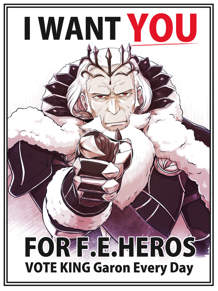 uncle sam and garon (fire emblem and 2 more) drawn by magiquasar