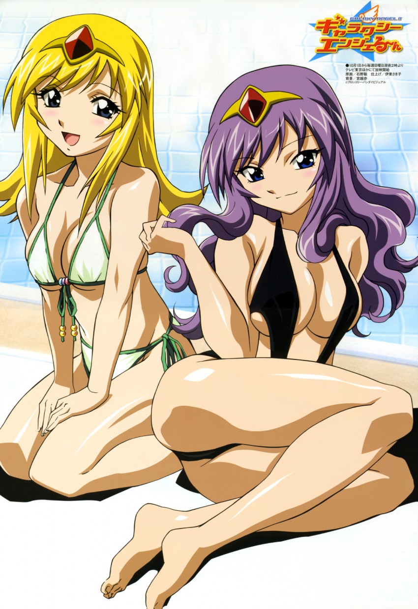kahlua marjoram and tequila marjoram (galaxy angel and 1 more) drawn by ishino_satoshi