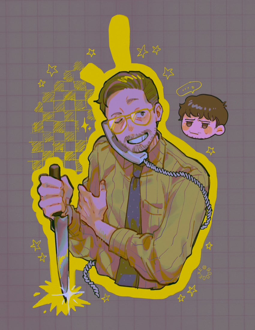 william afton, josh hutcherson, mike schmidt, and matthew lillard (five nights at freddy's) drawn by nfr_(nfr9000)