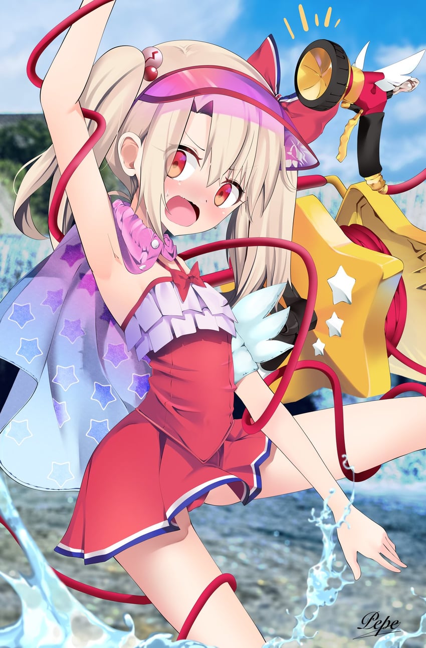 illyasviel von einzbern and magical ruby (fate and 1 more) drawn by pei_iriya