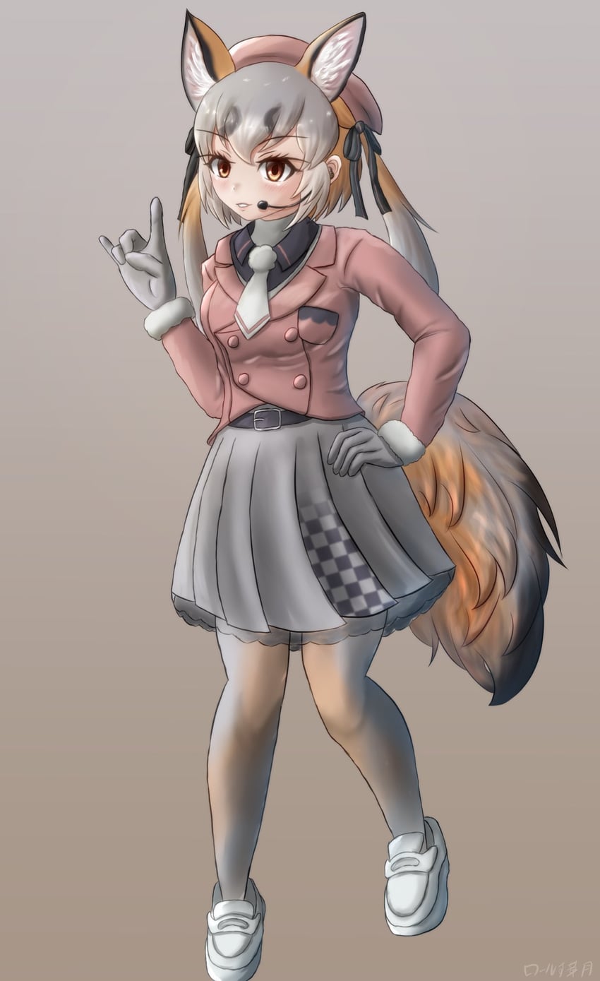 island fox (kemono friends and 1 more) drawn by dhm25_rolls