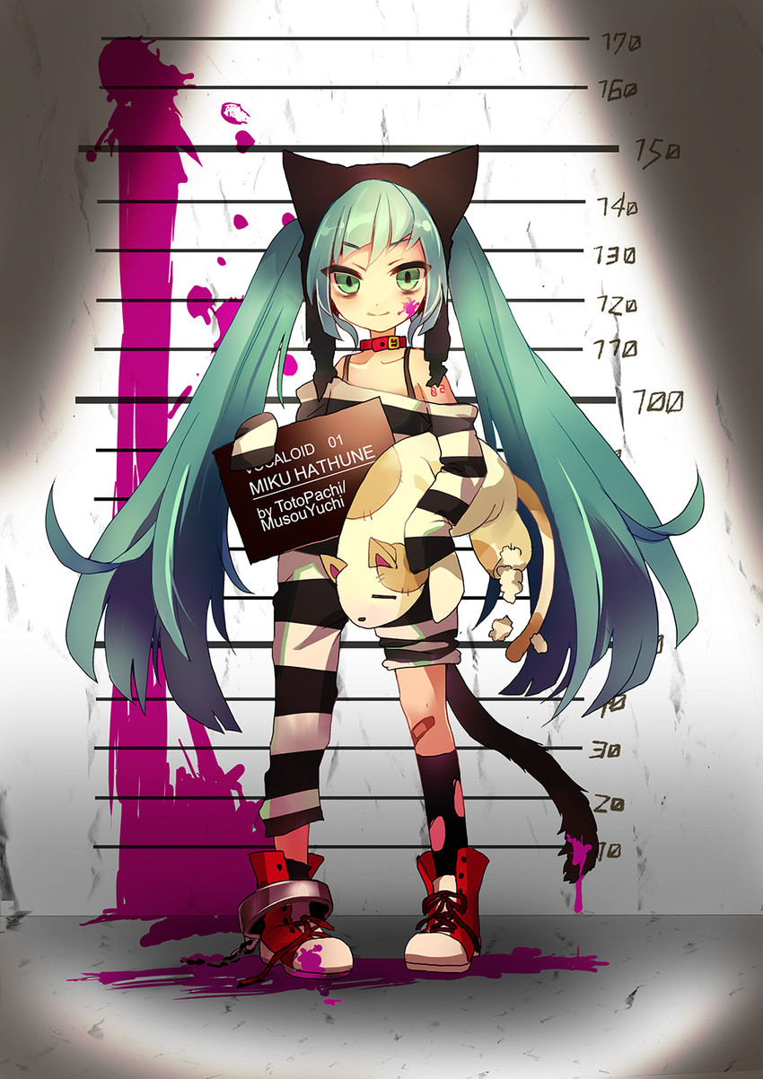 hatsune miku (vocaloid) drawn by musou_yuchi