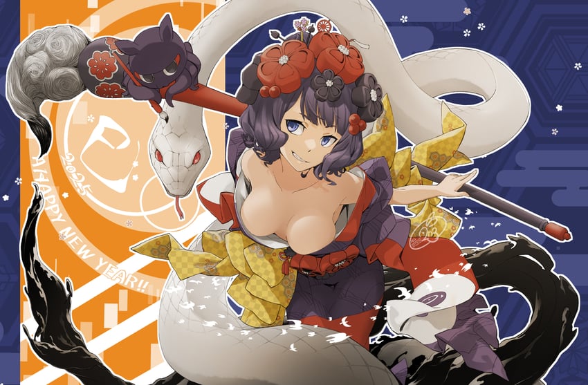 katsushika hokusai and tokitarou (fate and 1 more) drawn by nonone_(the9thxsheep)