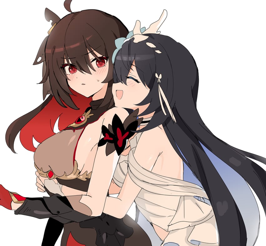 seele vollerei and seele (honkai and 1 more) drawn by awe_(adorableduckyy)