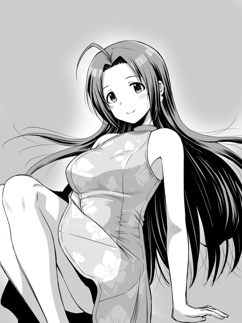 miura azusa (idolmaster and 2 more) drawn by matcha_kingyo