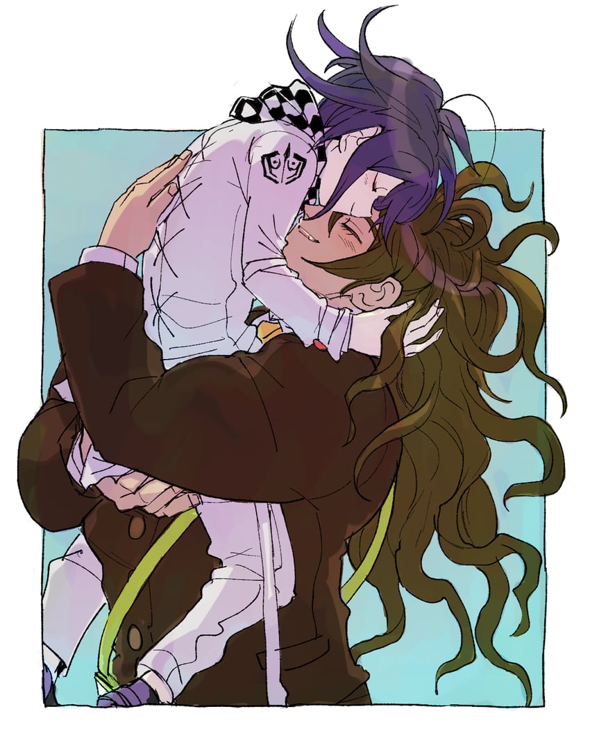 oma kokichi and gokuhara gonta (danganronpa and 1 more) drawn by kumakoro_(tetsupag)