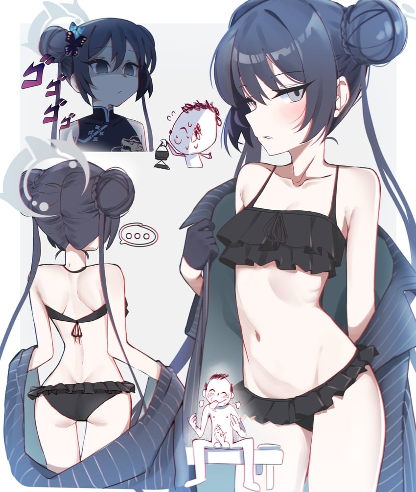 sensei, doodle sensei, and kisaki (blue archive) drawn by gen_(unzzenasd)