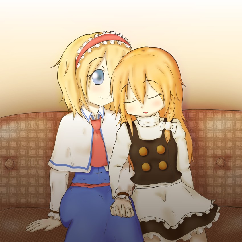 kirisame marisa and alice margatroid (touhou) drawn by solaris_(2170344)