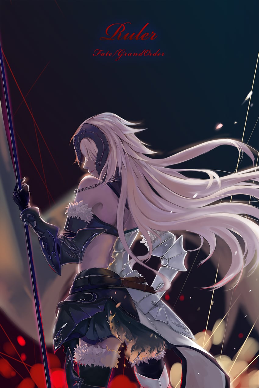 jeanne d'arc and jeanne d'arc alter (fate and 1 more) drawn by zanjuan