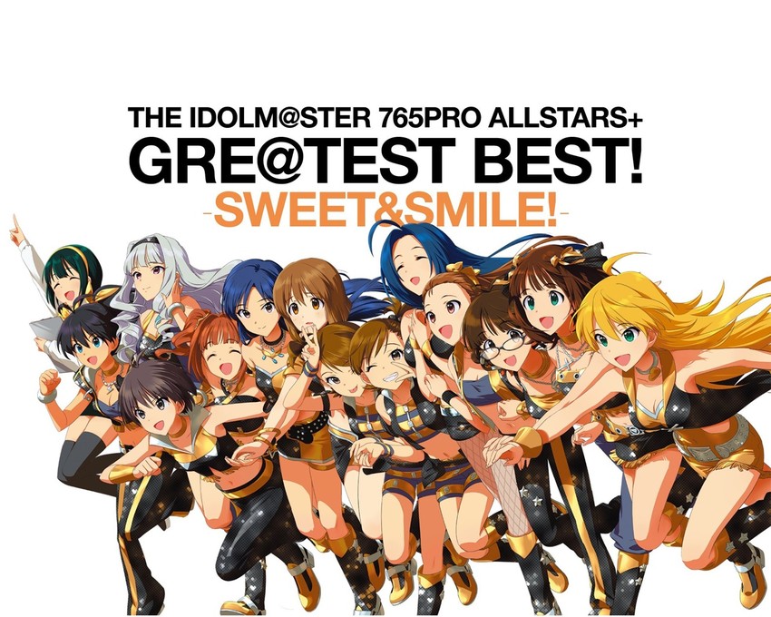 hoshii miki, kisaragi chihaya, amami haruka, kikuchi makoto, shijou takane, and 9 more (idolmaster) drawn by annindoufu_(oicon)