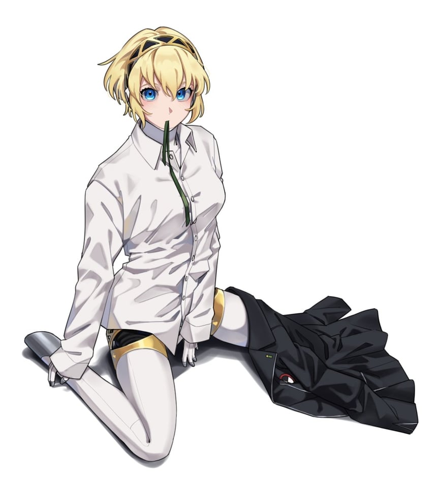 yuuki makoto and aigis (persona and 1 more) drawn by elulit2