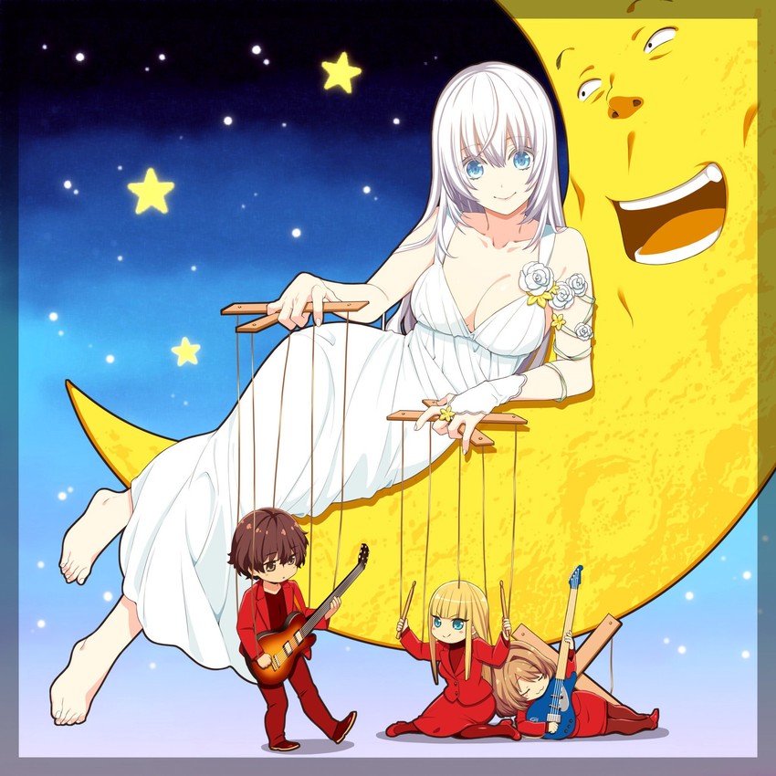 hanai mikazuki, kousaka meguru, tsushima kei, and takahashi fuuga (musicus!) drawn by sumeragi_kohaku
