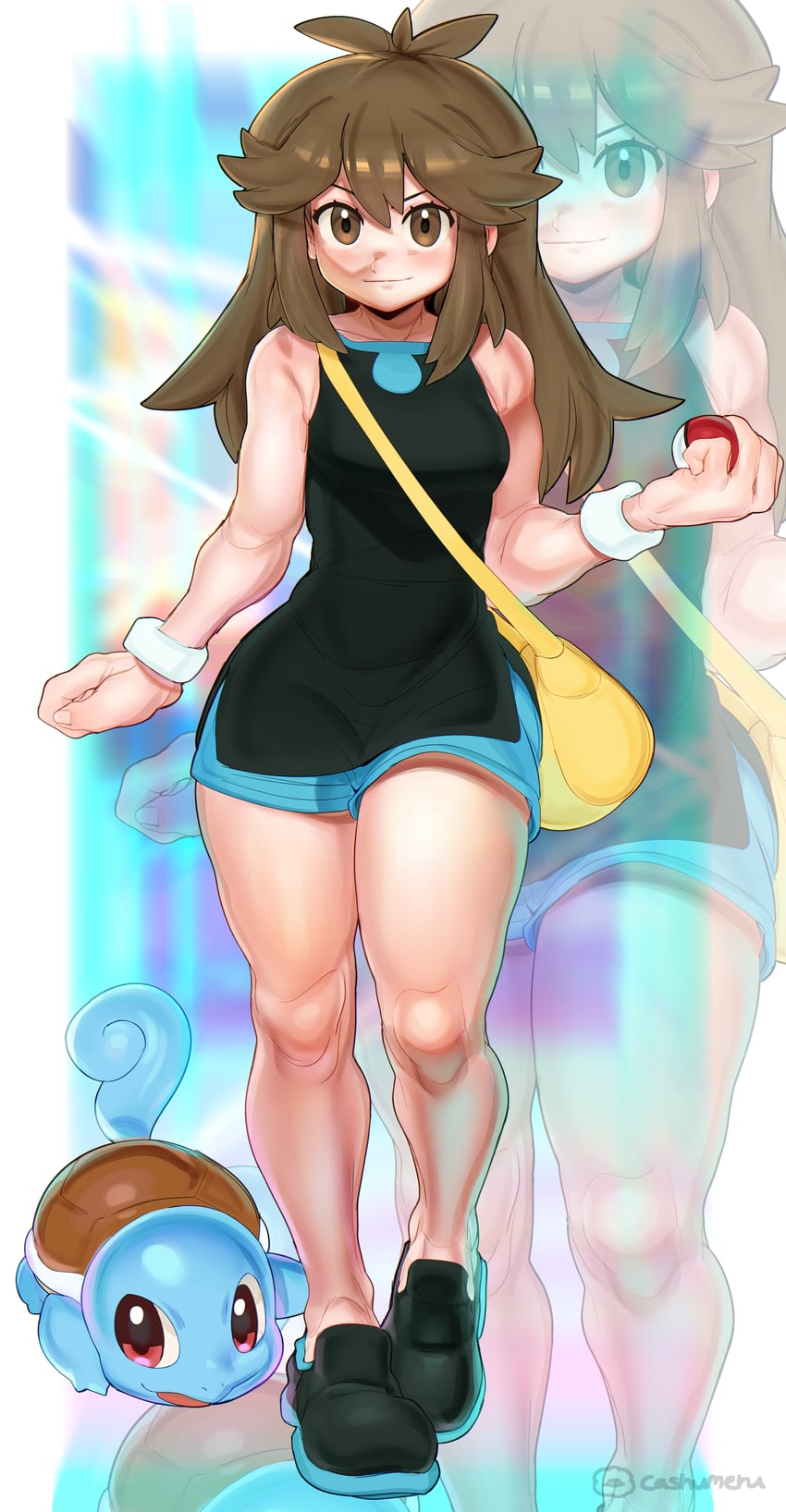 squirtle and green (pokemon and 1 more) drawn by cashumeru