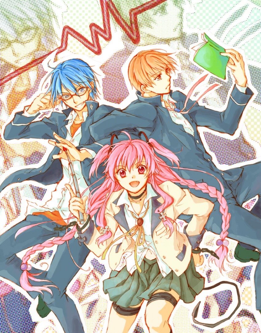 yui, hinata hideki, and otonashi yuzuru (angel beats!) drawn by robata