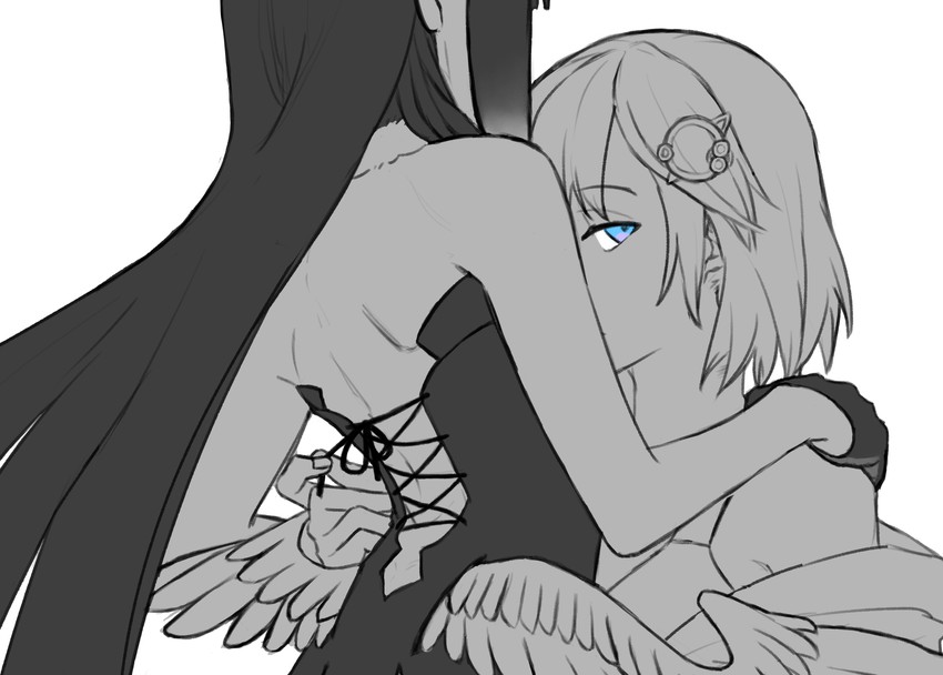 ninomae ina'nis and watson amelia (hololive and 1 more) drawn by fluffyblanket