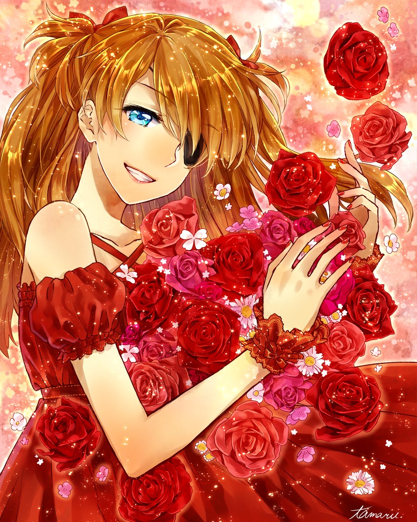 souryuu asuka langley (neon genesis evangelion and 2 more) drawn by tamaru