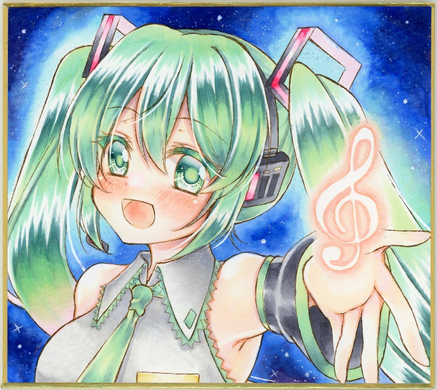 hatsune miku (vocaloid) drawn by nekofish666