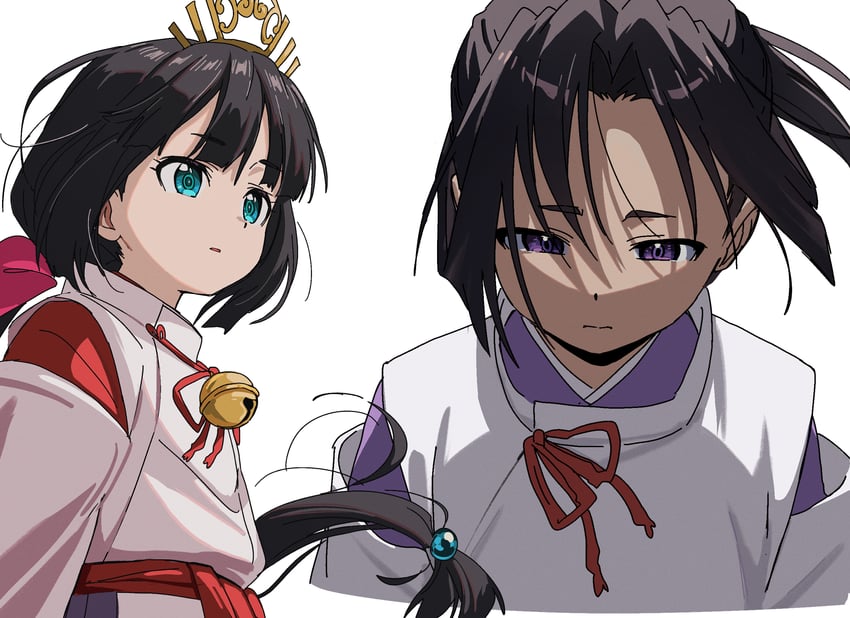 houjou tokiyuki and shizuku (nige jouzu no wakagimi) drawn by hajikkoneko