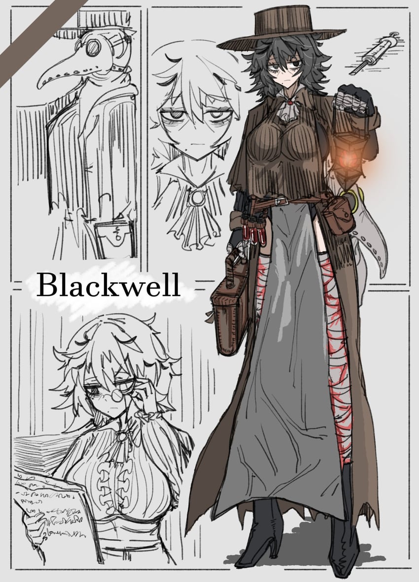 blackwell (black souls and 1 more) drawn by koshou_shou_mitsu