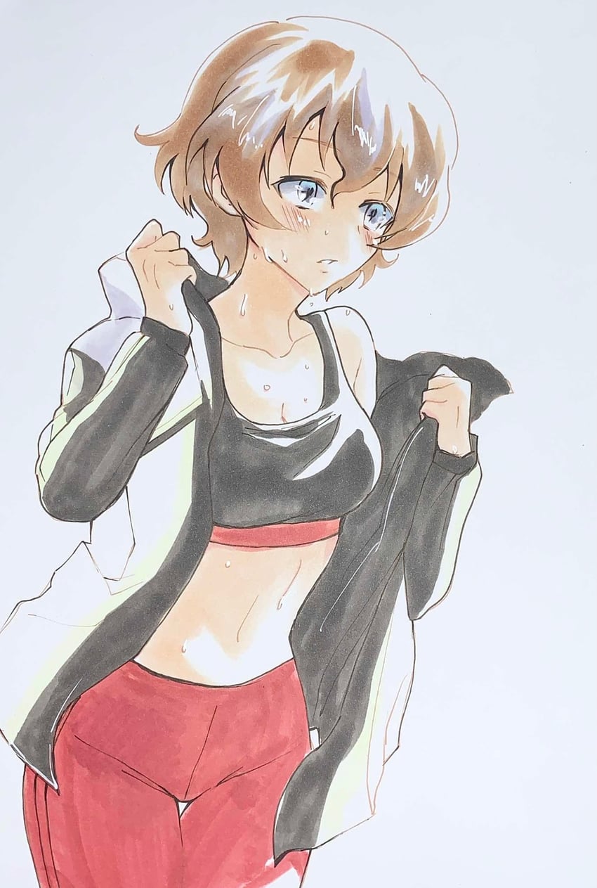 akaboshi koume (girls und panzer and 1 more) drawn by sawamaru30