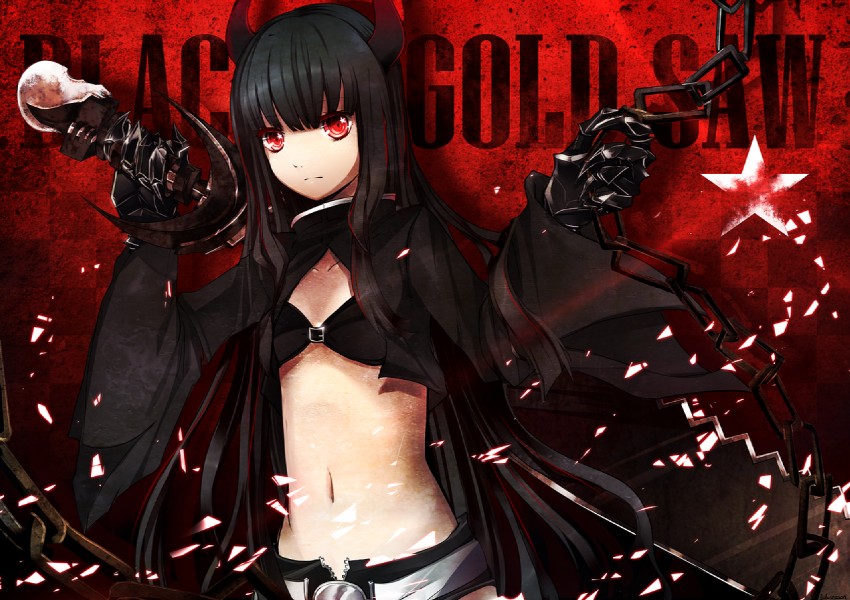 black gold saw (black rock shooter) drawn by lulu_season