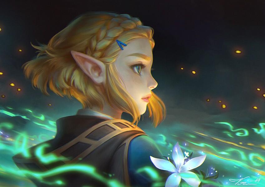 princess zelda (the legend of zelda and 1 more) drawn by viktoria_gavrilenko