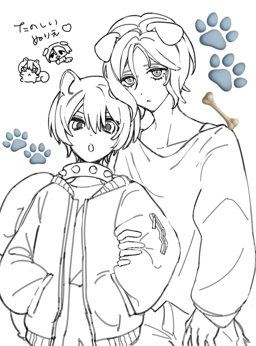 amate yuzuriha and shuji ito (gundam and 1 more) drawn by p_copopo