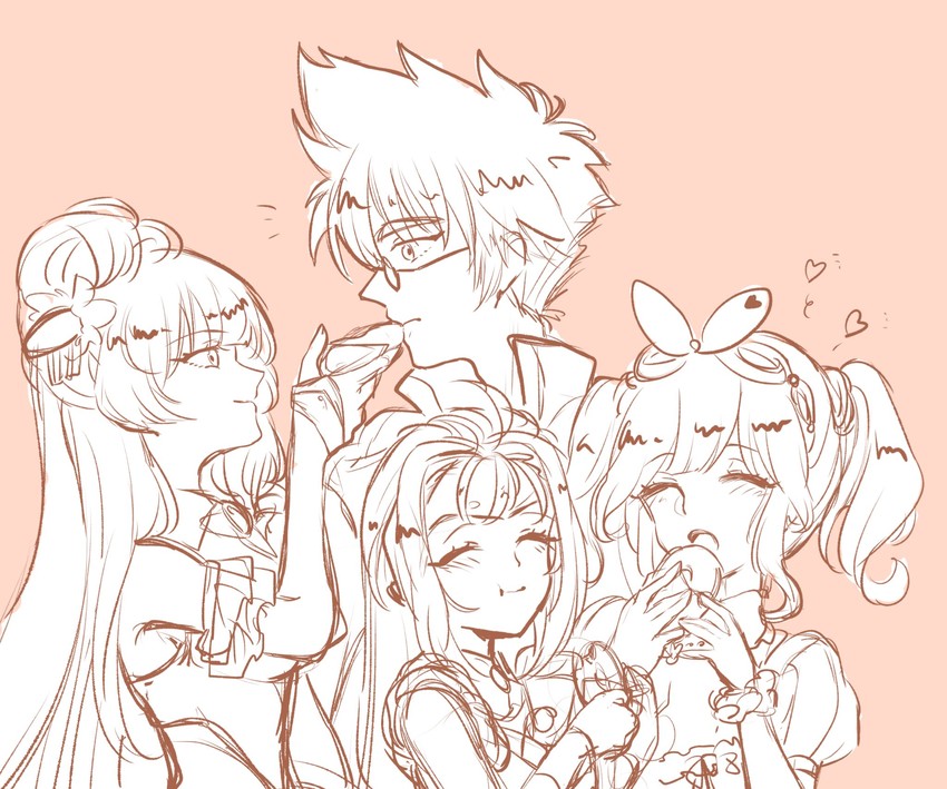 mikumo guynemer, makina nakajima, mylene jenius, and nekki basara (macross and 2 more) drawn by kanna_(meronpan1108)