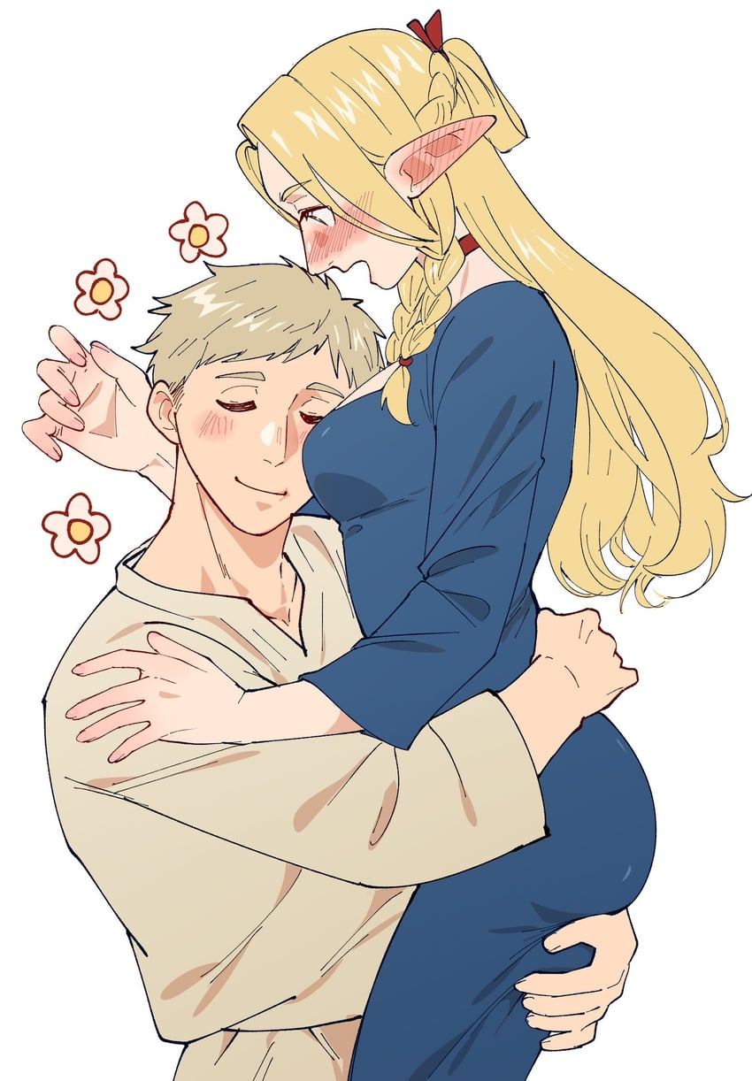 marcille donato and laios touden (dungeon meshi) drawn by kikaia