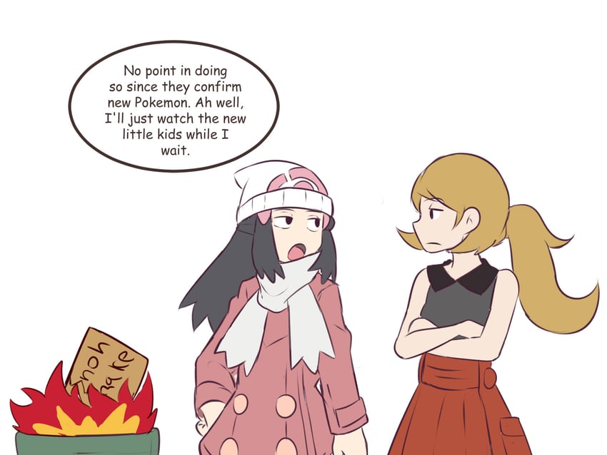 dawn and serena (pokemon and 3 more) drawn by rainyazurehoodie