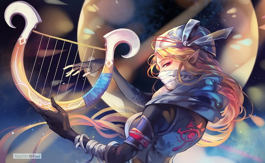 sheik (the legend of zelda and 1 more) drawn by toasterkiwi