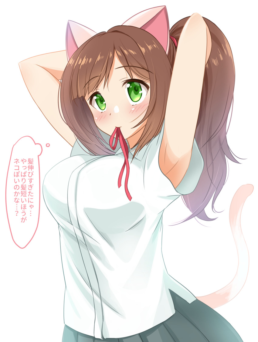 maekawa miku (idolmaster and 1 more) drawn by kibihimi