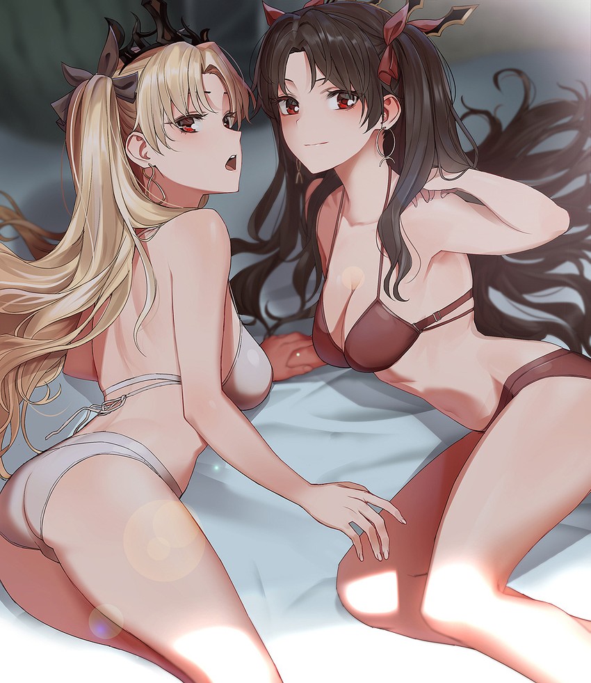 ereshkigal and ishtar (fate and 1 more) drawn by hyury