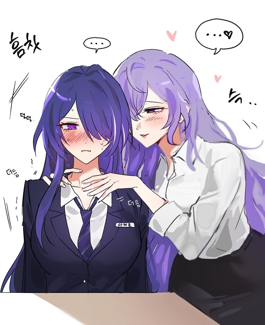 acheron and black swan (honkai and 1 more) drawn by 9_(hcl9fg)