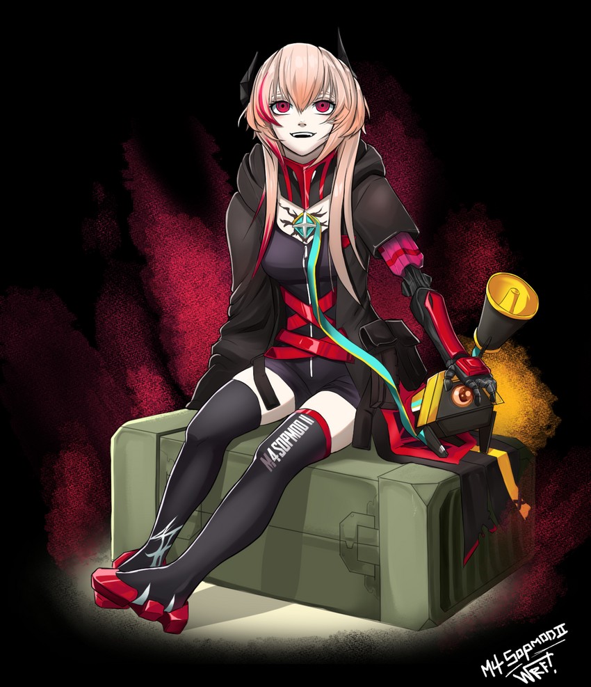 m4 sopmod ii, dinergate, and banana (girls' frontline) drawn by warfakaid