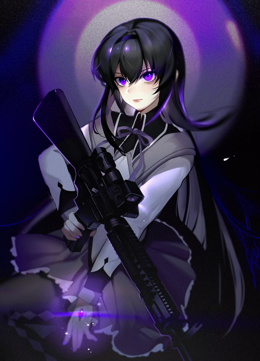 akemi homura (mahou shoujo madoka magica) drawn by kong_tiao_bo_zi
