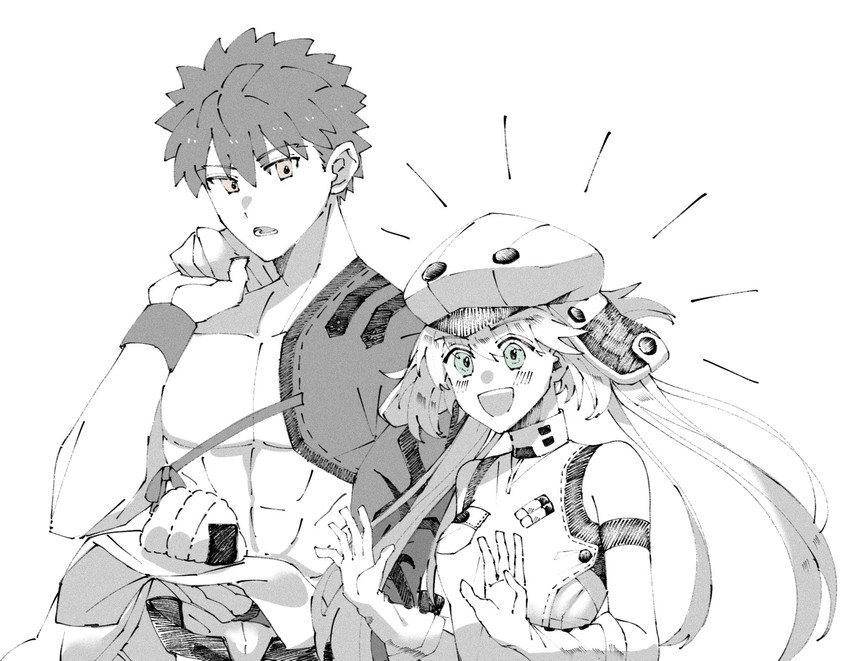artoria pendragon, emiya shirou, artoria caster, and senji muramasa (fate and 1 more) drawn by euhage73