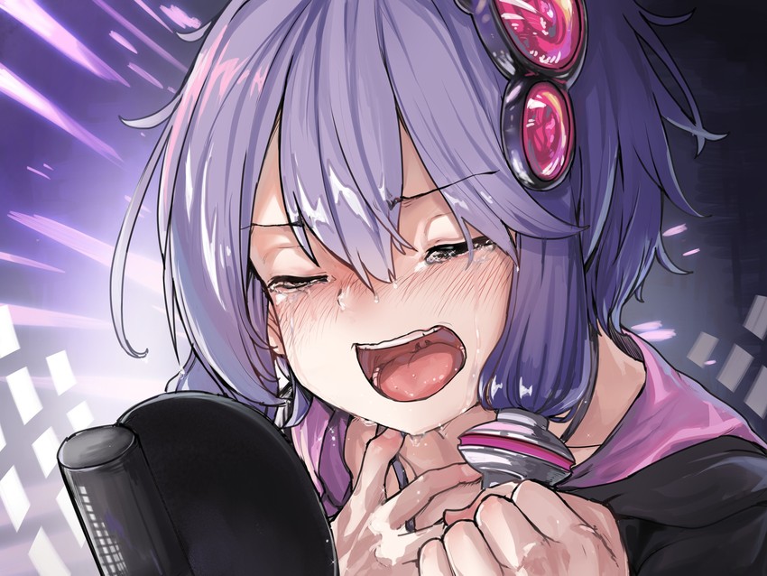 yuzuki yukari (vocaloid and 2 more) drawn by microa