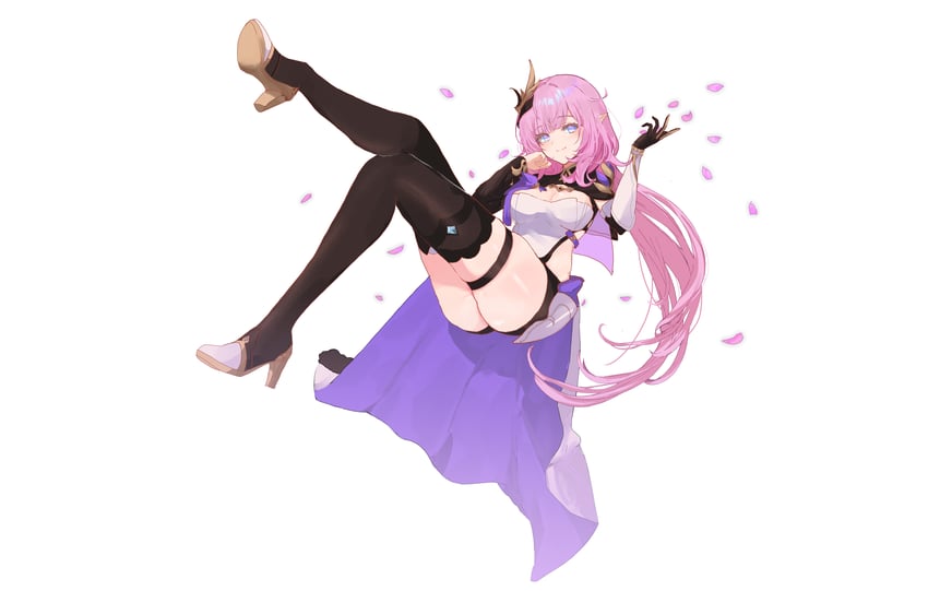 elysia (honkai and 1 more) drawn by maria_(syake-uni)