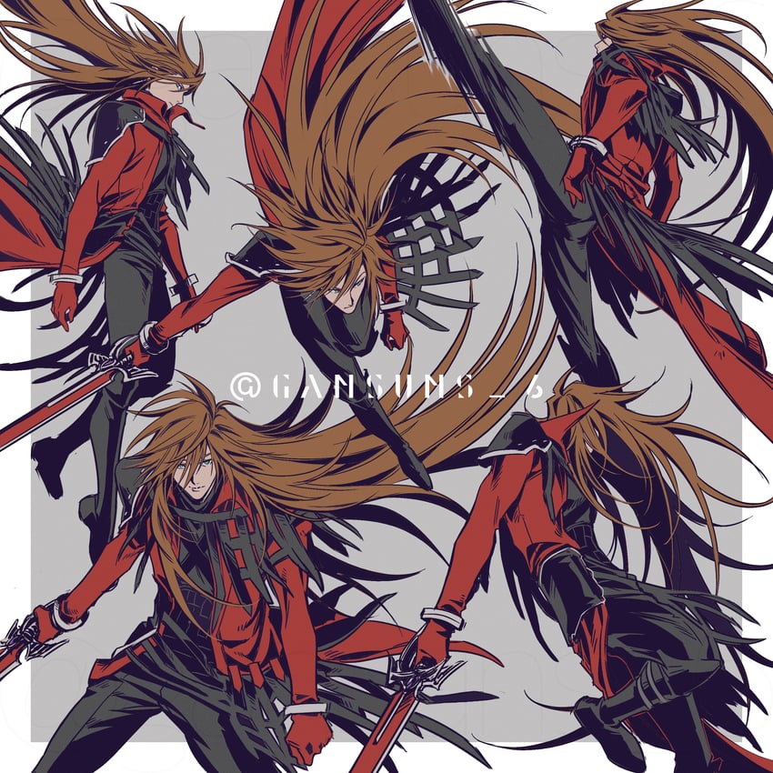 genesis rhapsodos (final fantasy and 2 more) drawn by roku_(gansuns)
