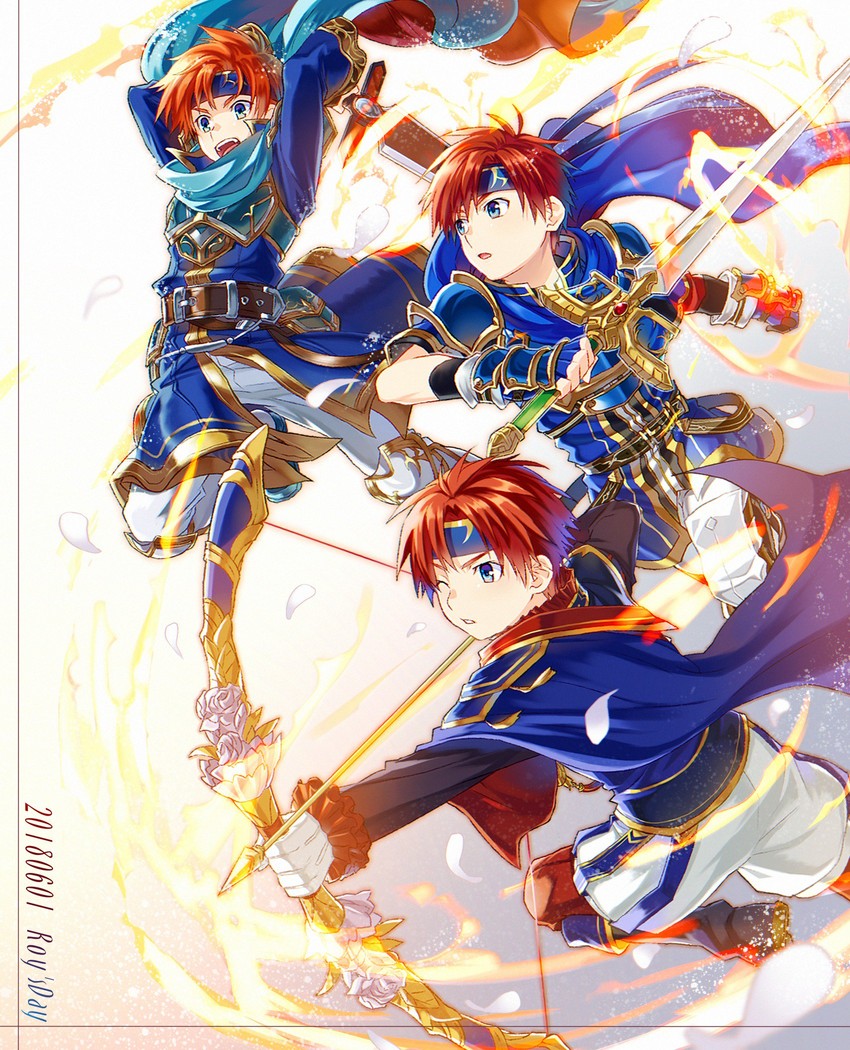 eliwood and roy (fire emblem and 3 more) drawn by yuki_(sumaburalove)