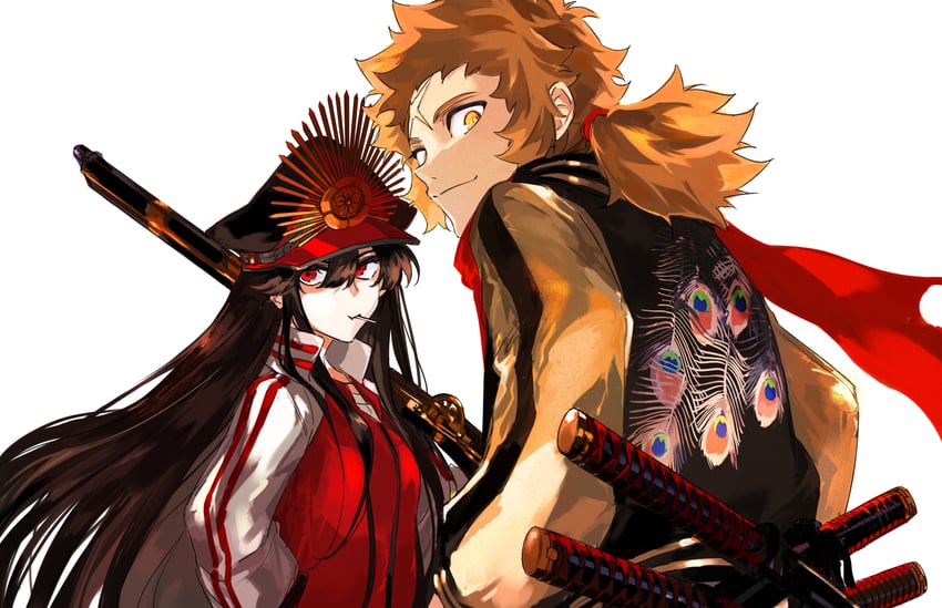 oda nobunaga and toyotomi hideyoshi (fate and 2 more) drawn by ddlcclia