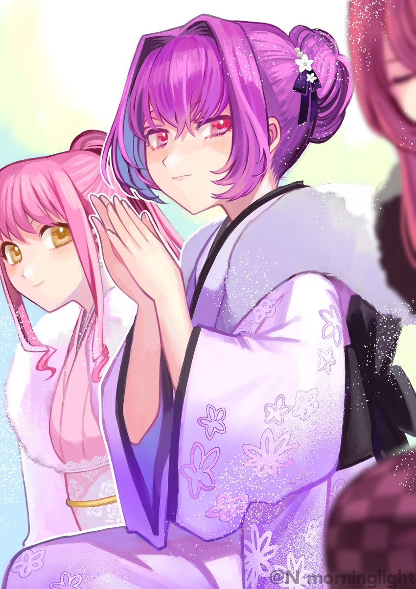 scathach, scathach skadi, and medb (fate and 1 more) drawn by asamitsu_(n_morninglight)