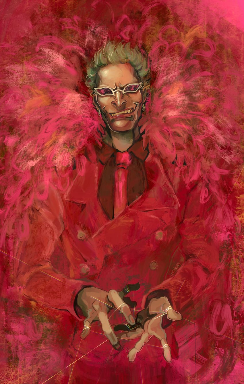 donquixote doflamingo (one piece and 1 more) drawn by citromiel