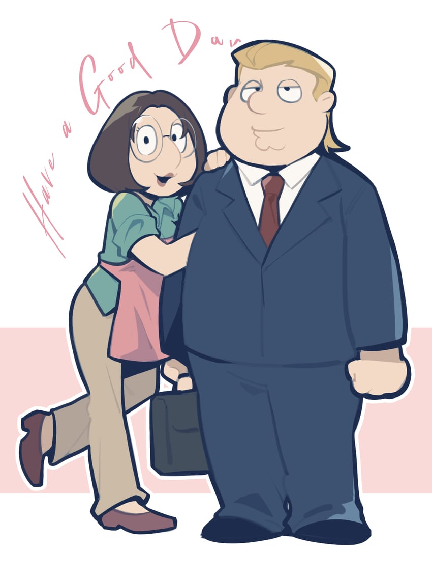 meg griffin and chris griffin (family guy) drawn by tian_niunai_hezi